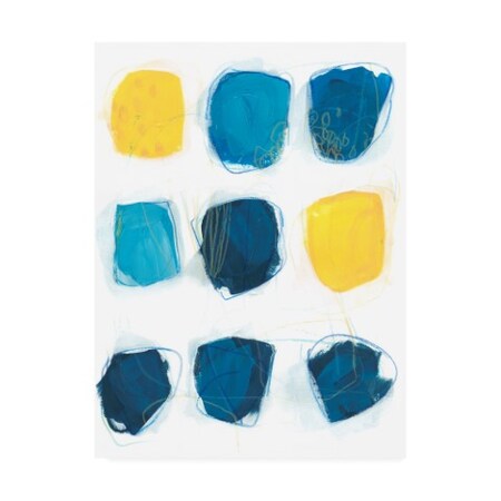 June Erica Vess 'Lemon And Indigo I' Canvas Art,14x19